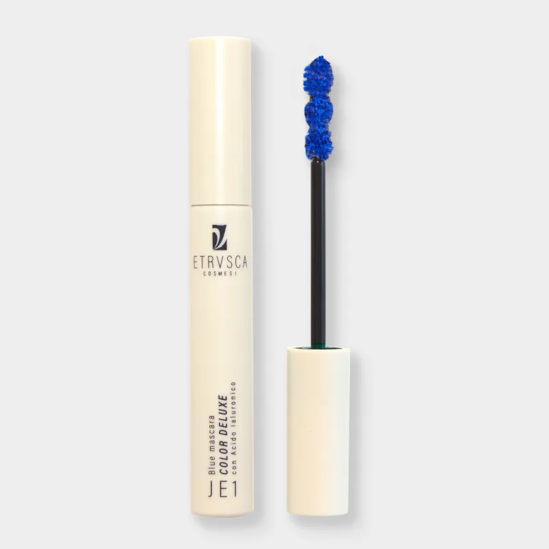 Mascara blu in farmacia con acido ialuronico volumizzante e rinforzante