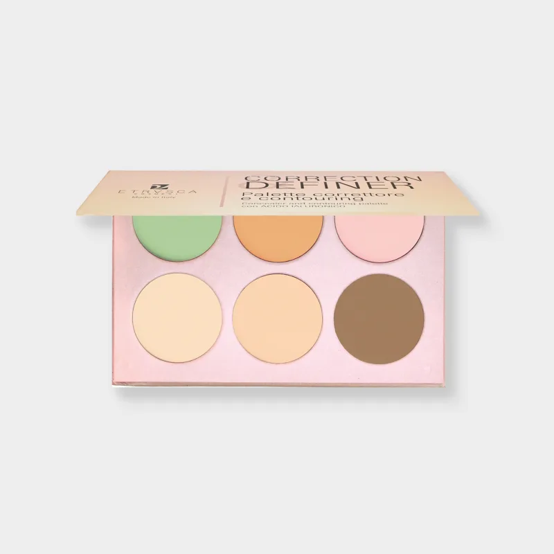 palette correttori 6 colori con acido ialuronico palette contouring in farmacia